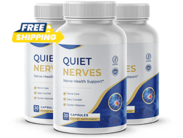 Quiet Nerves Nerve Health Support supplement bottle